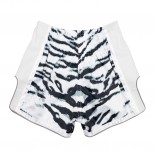 BSK2103 Fairtex Kids Muaythai Shorts White Tiger