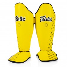 Fairtex Shin Guards Black Double Padded for a slimline fit - Enso